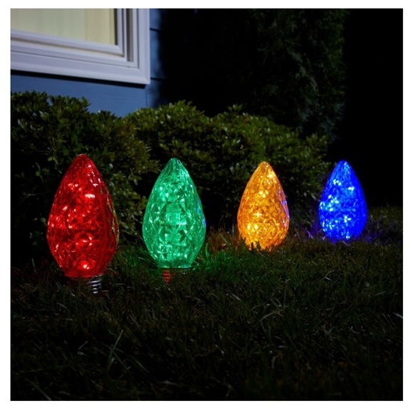 GE StayBright Random Sparkle 4-Marker LED Light Bulb Christmas Pathway Markers - Picture 5 of 6